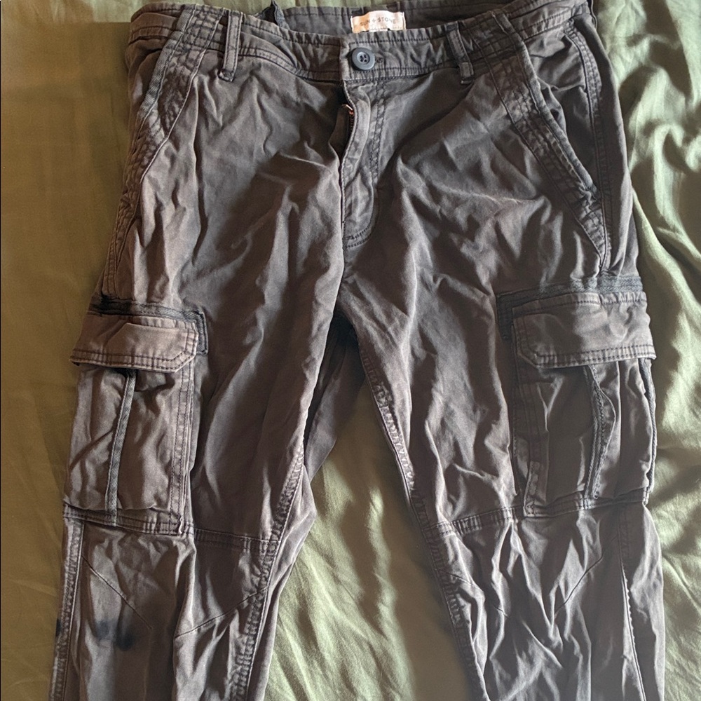 Sun + Stone Men's Dark Gray Cargo Pants
